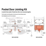Pocket Door Kit for Double Doors with Soft Close - 915 x 2032mm Max Door Size - 120mm Finished Wall Thickness - tradefit - 14