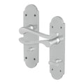 Victorian Rectory Satin Chrome Lever Door Handles - Bathroom
