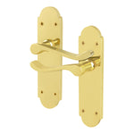 Victorian Rectory Polished Brass Lever Door Handles - Latch - tradefit - 1