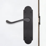 Victorian Rectory Matt Black Lever Door Handles - Latch - tradefit - 6