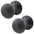 Beehive Black Mortice Door Knob