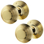 Beehive Polished Brass Mortice Door Knob - tradefit - 1