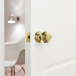Beehive Polished Brass Mortice Door Knob Kit - 76mm Latch - tradefit - 5