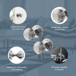 Beehive Satin Chrome Mortice Door Knob - tradefit - 4