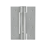 Spring Hinges Single Action Fire Door Pack 3 Self Closing - 102x76x2.7mm - Satin Chrome - Pack of 3 - tradefit - 3