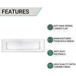 Victorian Letter Plate - 305x100mm - Satin Chrome - tradefit - 3