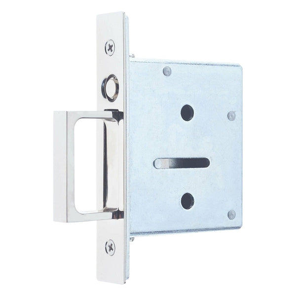 Sliding Door Auto Push Button Edge Finger Pull - Polished Nickel - tradefit - Featured Image