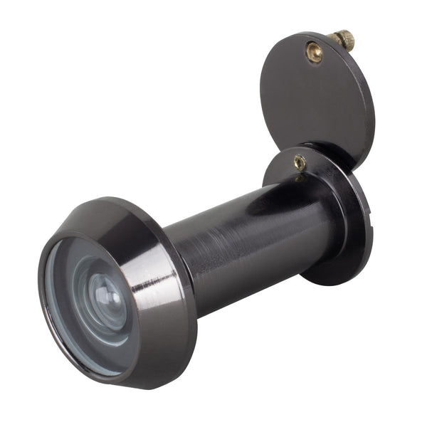 Fire Rated Door Viewer 200 Degree Glass Lens - 14mm Dia. - 35 - 55mm Doors - Black Nickel - tradefit - Featured Image