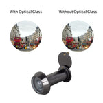 Fire Rated Door Viewer 200 Degree Glass Lens - 14mm Dia. - 35 - 55mm Doors - Black Nickel - tradefit - 5