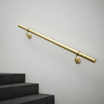 Handrail Kit - Interior Use - 3600mm - Satin Brass - tradefit - 2