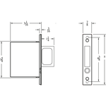 Sliding Door Auto Push Button Edge Finger Pull - Satin Nickel - tradefit - 2