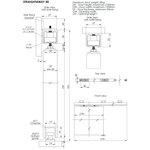Top Hung Straight Sliding Single Door Kit - Max Weight 50kg - Max Door Width 1200mm - 2.4m Track - tradefit - 2