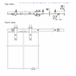 Barn Sliding Door System - 1.5m - Matt Black - With Soft Close - tradefit - 4