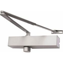 Commercial Fire Door Closer - Power Size 2 - 4 - Universal Handing + Push/Pull Mounting - Silver - tradefit