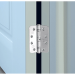Polished Chrome Fire Door Hinges – 4 Inch/102mm – Grade 11 Steel Ball Bearing – Pack 2 - Radius - tradefit - 4