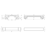 Rebate Kit Suit Fire Rated Tubular Latch - Electro Brass - tradefit - 2