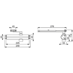 Commercial Fire Door Closer - Power Size 2 - 4 - Universal Handing + Push/Pull Mounting - Silver - tradefit - 3