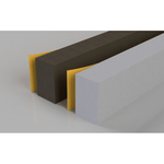 Foam Seal Strip 6mm Self Adhesive - 5 Metre Roll - Grey - tradefit - 1