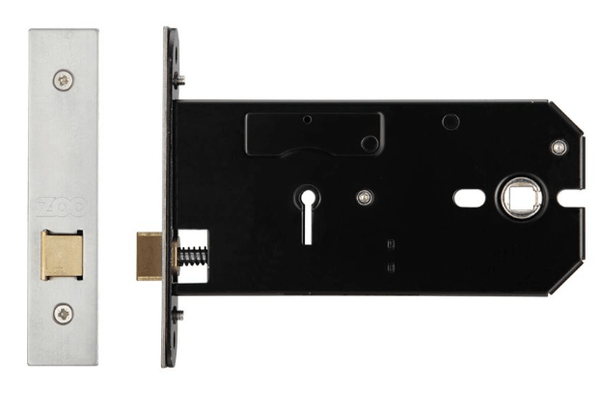 Horizontal Latch Case - 127mm Case / 102mm Backset - Satin Stainless - tradefit - Featured Image