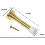 Spring Door Stop Brass Plated - Pack of 2 - tradefit - 2