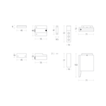 Double Door Coordinator Selector - Fire Rated - Satin Anodised Aluminium - tradefit - 3