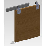Top Hung Single Wardrobe Sliding Door System To Suit 600mm Opening - tradefit - 4