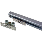 Top Hung Straight Sliding Single Door Kit - Max Weight 50kg - Max Door Width 1200mm - 2.4m Track - tradefit - 4