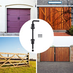 Cane Garage Gate Drop Bolt - 300mm - Black - Pack 1 - tradefit - 2