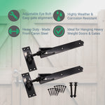 Adjustable Hook and Band Gate Hinge Set - 450mm / 18