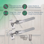 Adjustable Hook and Band Gate Hinge Set - 450mm / 18