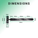 Adjustable Hook and Band Gate Hinge Set - 750mm / 30