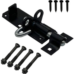 Heavy Duty Brenton Gate Padbolt - 100mm / 4 inch - Black - tradefit