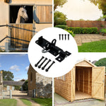 Heavy Duty Brenton Gate Padbolt - 100mm / 4 inch - Black - tradefit - 6