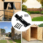Heavy Duty Brenton Gate Padbolt - 150mm / 6 inch - Black - tradefit - 6