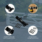 Heavy Duty Brenton Gate Padbolt - 150mm / 6 inch - Black - tradefit - 3