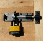 Heavy Duty Brenton Gate Padbolt - 150mm / 6 inch - Black - tradefit - 7