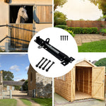 Heavy Duty Brenton Gate Padbolt - 200mm / 8 inch - Black - tradefit - 6