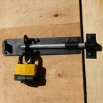 Heavy Duty Brenton Gate Padbolt - 200mm / 8 inch - Black - tradefit - 7