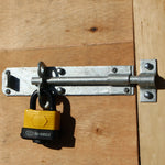 Heavy Duty Brenton Gate Padbolt - 200mm / 8 inch - Galvanised - tradefit - 5