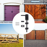Gate Garage Drop Down Bolt Fixings & 2 Socket Types - 300mm / 12 inch - Black - tradefit - 6