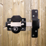 Long Throw Gate Lock & Pull Handle - Single Locking - 50mm - tradefit - 5