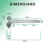 Heavy Duty Reversible Gate or Garage Hinges - 10