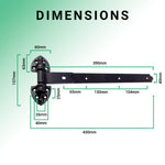 Heavy Duty Reversible Gate or Garage Hinges - 16