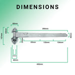 Heavy Duty Reversible Gate or Garage Hinges - 16