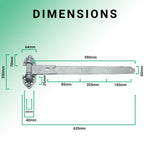 Heavy Duty Reversible Gate or Garage Hinges - 24