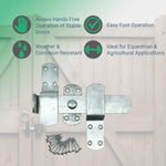 Kick Over Stable Door Latch - 240mm - Hot Dip Galvanised - tradefit - 2