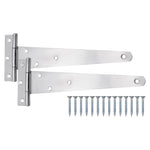 Light Duty Gate Tee Hinges - 254mm / 10 inch - Zinc - Pair - tradefit - 1