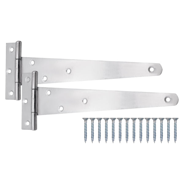 Light Duty Gate Tee Hinges - 254mm / 10 inch - Zinc - Pair - tradefit - Featured Image