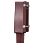 Drive In Fence Post Spike Anchor - Bolt Secure - 75 x 75 x 600mm - Oxide Red - tradefit - 4