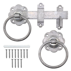 Ring Gate Latch - 6" / 150mm - Plain Ring - Hot Dipped Galvanised - tradefit